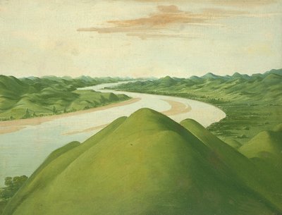 Utsikt i "Cross Timbers", Texas av George Catlin