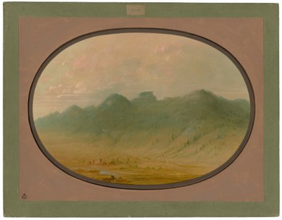Utsikt över Kristallbergen, Brasilien av George Catlin