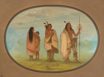 Weeco Chief, His Wife, and a Warrior, 18611869. av George Catlin