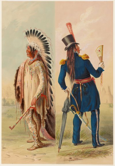 Wi-Jun-Jon, en assiniboinhövding av George Catlin