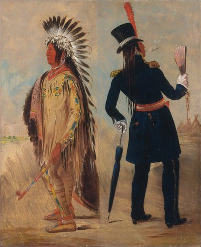 Wi-jún-jon, duvans ägghuvud (ljuset) Resa till och återvända från Washington av George Catlin