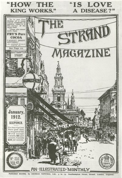 Omslag till The Strand Magazine, 1912 av George Charles Haite