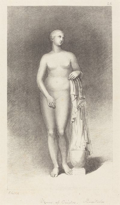 Venus från Cnidos, av Praxiteles av George Childs after John Flaxman