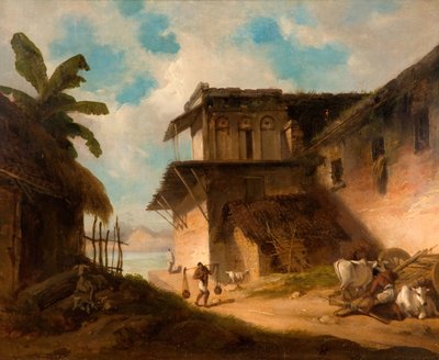 Bengal byscen, 1821. av George Chinnery