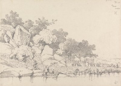 Lap House, Inner Harbour, Macau av George Chinnery