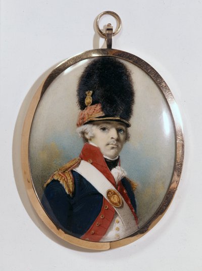 Miniatyr av 1:a Lord Bloomfield i militäruniform av George Chinnery