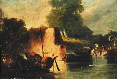 The Pool (olja på duk) av George Chinnery