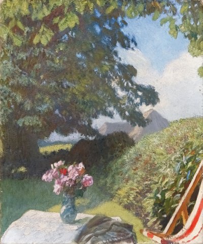 Ett hörn av trädgården av George Clausen