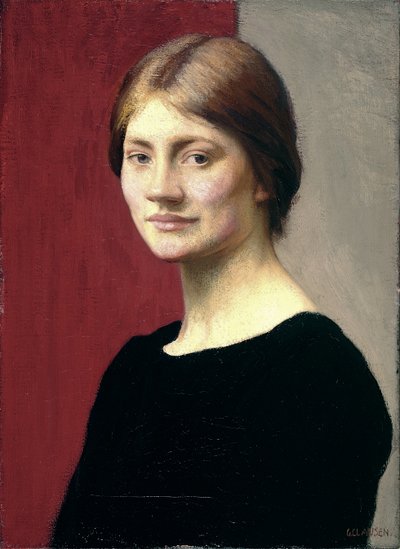En flicka i svart av George Clausen