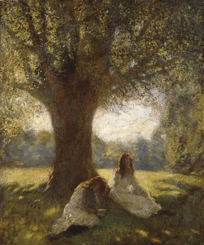 A Shady Spot, ca 1920 (olja på duk) av George Clausen