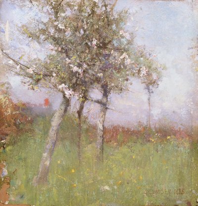 Äppelblom, 1885. av George Clausen