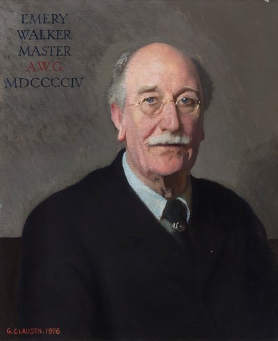 Porträtt av Sir Emery Walker av George Clausen