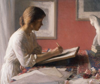 Studenten, ca 1908 (olja på duk) av George Clausen