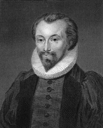 Porträtt av poeten John Donne 1572-1631. av George Clint