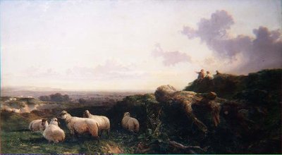 Kväll på South Downs av George Cole