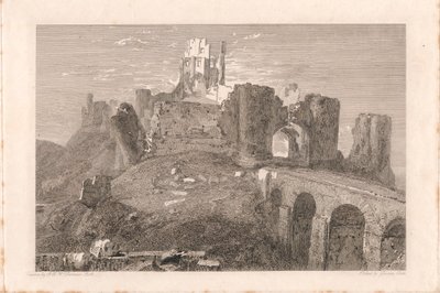 Corfe Castle, Dorsetshire av George Cooke