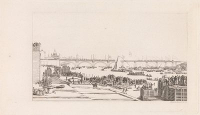 Öppnande av Waterloo Bridge av George Cooke