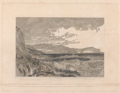 Pendennis Castle och ingången till Falmouth Harbor av George Cooke