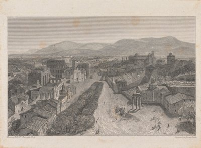 Forum Romanum från Capitoliumtornet av George Cooke