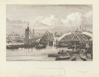 The Works of the New London Bridge av George Cooke