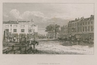Tottenham High Cross, London av George Cooke
