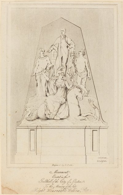 Monument till William Pitt av George Cooke after James George Bubb