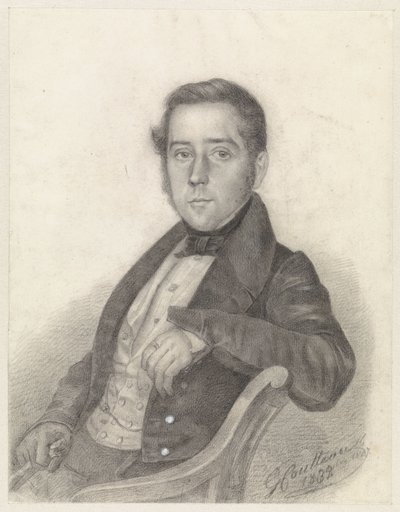 Porträtt av en sittande gentleman av George Coutteau