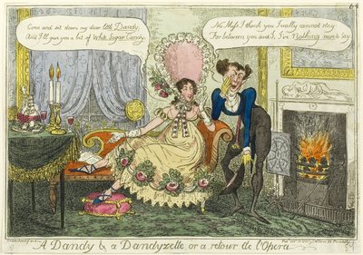 A Dandy  a Dandyzette av George Cruikshank