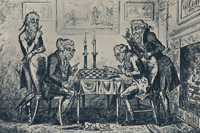 Ett parti schack, 1948 av George Cruikshank