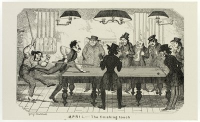 April - Den sista touchen från George Cruikshanks ståletsningar till The Comic Almanacks: 1835-1853 av George Cruikshank