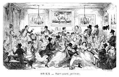 Väduren - Ram-byxa jollities, 1800-talet. av George Cruikshank