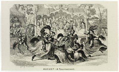 Augusti - En turnering från George Cruikshanks stålgravyrer till The Comic Almanacks: 1835-1853 av George Cruikshank