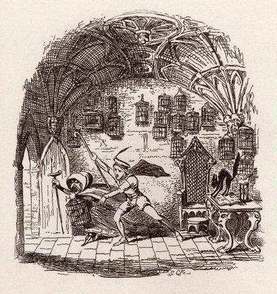 Bröderna Grimm Barn och av George Cruikshank