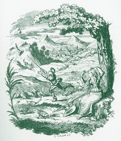 Bröderna Grimm Barn och av George Cruikshank