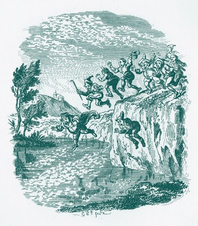 Bröderna Grimm Barn och av George Cruikshank