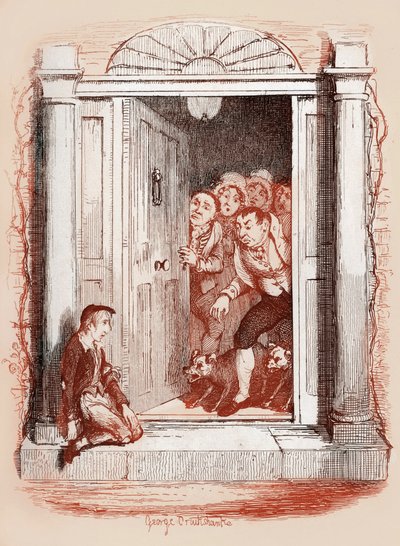 Charles Dickens "The Adventures of Oliver Twist" av George Cruikshank