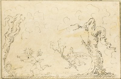 Komisk scen av George Cruikshank