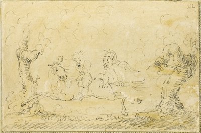 Komisk scen I av George Cruikshank