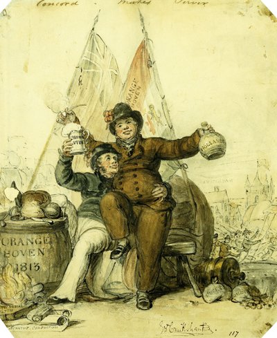Concord gör server, av George Cruikshank