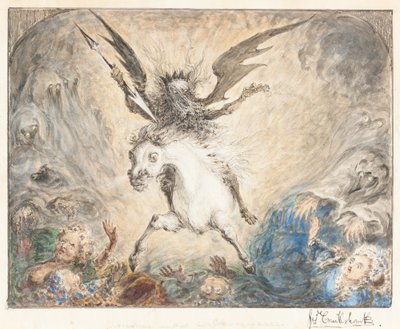 "Crinolina" - och konsekvenserna [Recto] av George Cruikshank