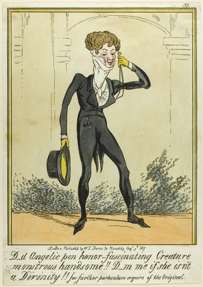 D_d Angelic pon honor-Fascinerande varelse Monstruös Handsome!!! av George Cruikshank