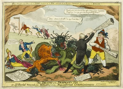 Död för fastighetsskatten!!! av George Cruikshank