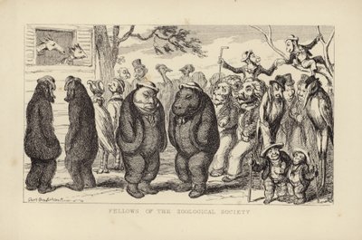 Fellows of the Zoological Society av George Cruikshank