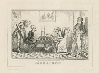 Schackspel av George Cruikshank