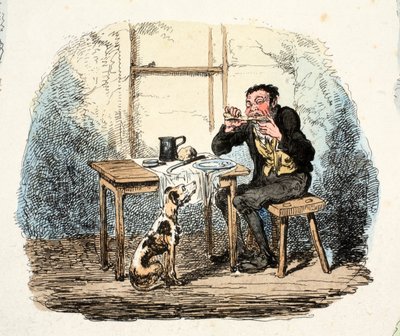 Hope (handfärgad gravyr) av George Cruikshank