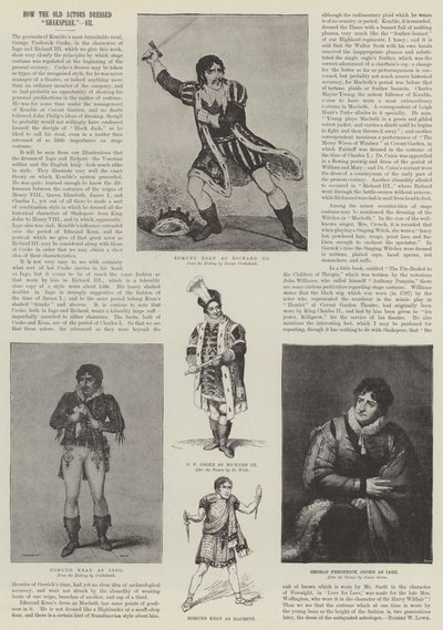 Hur de gamla skådespelarna klädde Shakspere av George Cruikshank