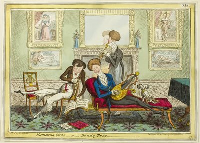 Humming Birds, eller En Dandy Trio av George Cruikshank