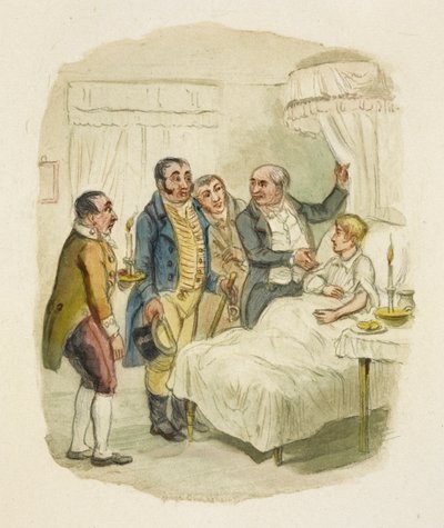 Illustration till "Oliver Twist" av George Cruikshank