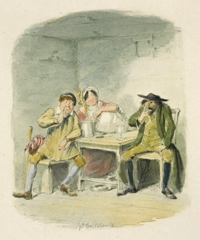 Illustration till "Oliver Twist" av George Cruikshank
