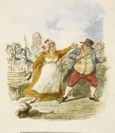 Illustration till "Oliver Twist" av George Cruikshank